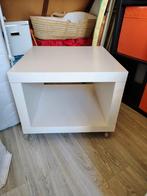 Salontafel op wielen wit, Huis en Inrichting, Kasten | Televisiemeubels, Ophalen, 50 tot 100 cm, Zo goed als nieuw, Minder dan 100 cm