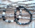 SALE; Set van 2 armbanden met halfedelsteen ArmSet003, Sieraden, Tassen en Uiterlijk, Armbanden, Info.adorabeads@gmail.com, Want 18 Hoogvliet