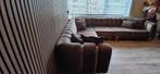 Taupe bruin hoekbank, Huis en Inrichting, Banken | Bankstellen, 250 tot 300 cm, Hoekbank, 75 tot 100 cm, Ophalen of Verzenden
