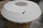 Sfeervolle ronde hanglamp stof wit (Northern Stijl) Ø70 cm., Ophalen of Verzenden, Gebruikt, Metaal, Minder dan 50 cm