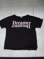 Zwart t shirt met tekst: dreamer maat 128, Meisje, Ophalen of Verzenden, Zo goed als nieuw, Zara girls