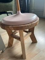 2x pastel roze hanglampen, Verzenden, Zo goed als nieuw, Hout, Minder dan 50 cm