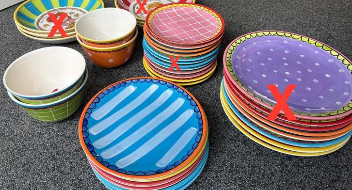 Blond Amsterdam servies: borden en kommen (18), Huis en Inrichting, Keuken | Servies, Zo goed als nieuw, Bord(en), Blond Amsterdam