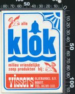 Sticker: Klok - Milieu vriendelijke zeep produkten - Vissers, Verzamelen, Stickers, Ophalen of Verzenden
