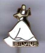 Silvius email op zilverkl dans speldje ( X_113 ), Verzamelen, Speldjes, Pins en Buttons, Verzenden, Zo goed als nieuw, Sport, Speldje of Pin