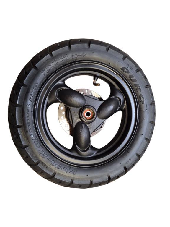 Voorband voorvelg remschijf origineel Kymco Agility 10 inch, Fietsen en Brommers, Brommeronderdelen | Scooters, Gebruikt, Ophalen of Verzenden