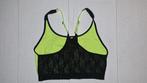 Neongele sporttop met kanten achterzijde (nieuw!), Maat 38/40 (M), Verzenden, Zwart, Nieuw