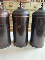 Vintage 1920s Blik Set – Coffee / Tea / Sugar., Antiek en Kunst, Ophalen of Verzenden