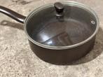 Hapjes pan 24 cm, Huis en Inrichting, Keuken | Potten en Pannen, Ophalen of Verzenden, Zo goed als nieuw, Rvs, Koekenpan of Braadpan