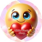 LF5869 icing frosting emoji smile hart 20cm eetbare print, Ophalen of Verzenden, Nieuw, Taarten, Versiering