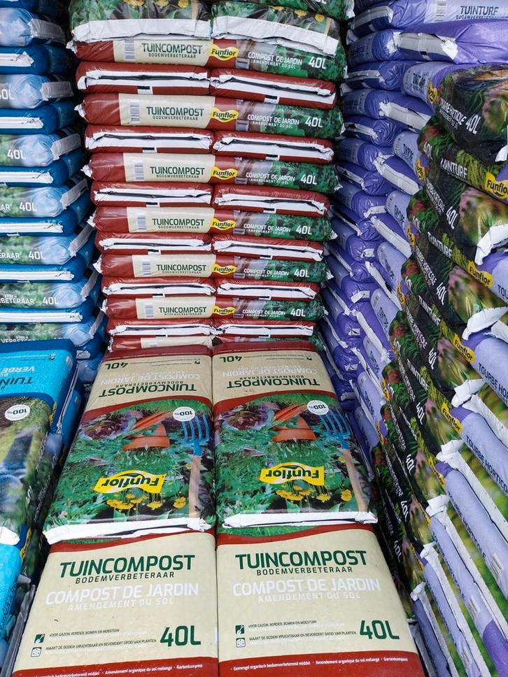 Compost 40L zakken - Tuinverbetering, Tuin en Terras, Aarde en Mest, Compost, Ophalen