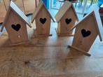 4 stuks vogelhuisjes om te decoreren, Ophalen of Verzenden, Nieuw, Materiaal