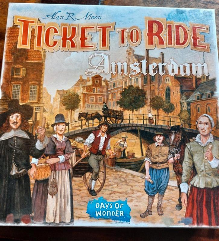 Ticket to Ride Amsterdam - Bordspel, Hobby en Vrije tijd, Gezelschapsspellen | Bordspellen, Nieuw, Een of twee spelers, Drie of vier spelers