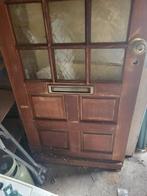 Hard houten buiten deur, Ophalen, Gebruikt, 80 tot 100 cm, Buitendeur