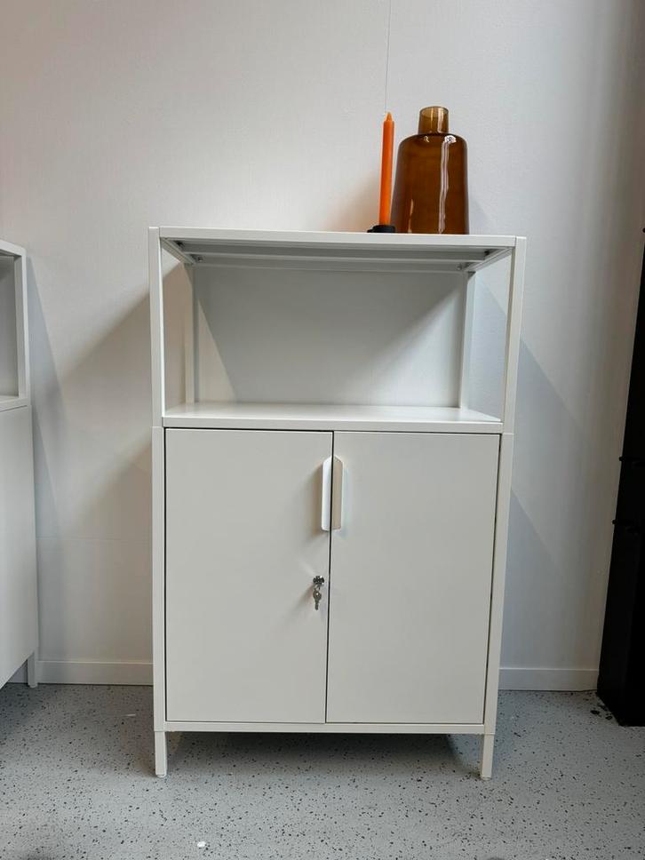 Ikea Trotten kast, wit, metaal, Huis en Inrichting, Kasten | Overige, Zo goed als nieuw, Ophalen