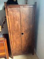 houten kledingkast, Ophalen, Gebruikt, Grenenhout, Met hangruimte