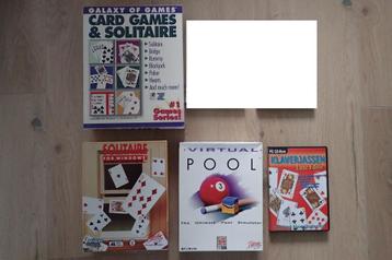 PC CD-ROM games: patience/solitaire, klaverjassen, pool beschikbaar voor biedingen