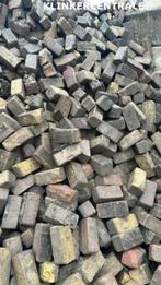 100m2 gemêleerd gebakken klinkers keiform. 10-duimers brood., Tuin en Terras, Tegels en Klinkers, Bij dit gebruikte product niet meer te achterhalen.