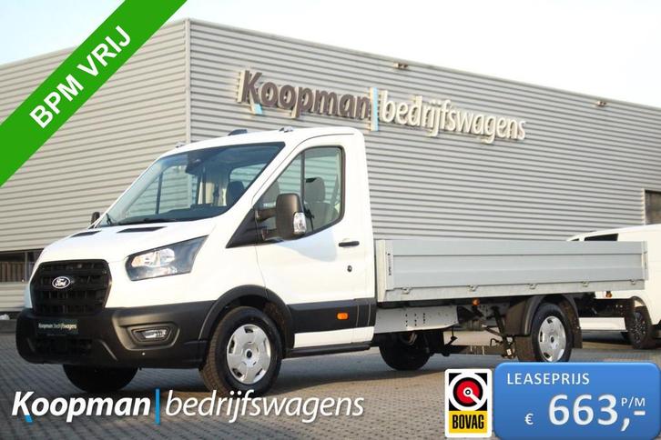 Ford Transit 350 2.0TDCI 130pk L4H1 Trend | Pick-up | Camera, Auto's, Ford, Te koop, Transit, ABS, Achteruitrijcamera, Airconditioning