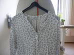 Esprit maat XS - witte blouse met print van vogels, Wit, Ophalen of Verzenden, Zo goed als nieuw, Maat 34 (XS) of kleiner