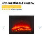 Inzethaard lugano, Huis en Inrichting, Haarden, Ophalen, Zo goed als nieuw, Vrijstaande haard, Elektrische haard
