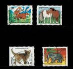 Zweden michel 1717-1720 los gestempeld, Verzenden, Zweden, Gestempeld