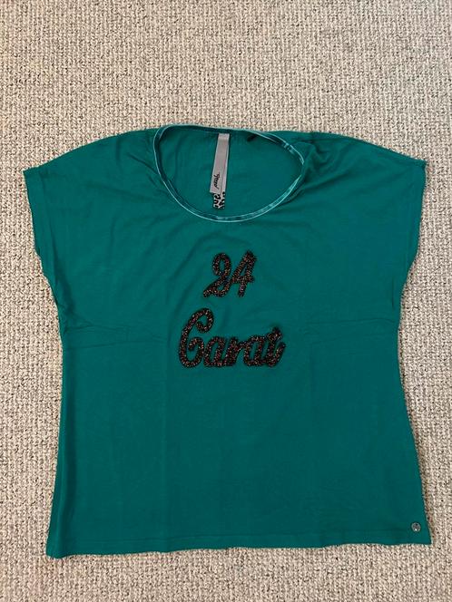Poools shirt, Kleding | Dames, T-shirts, Zo goed als nieuw, Maat 42/44 (L), Groen, Korte mouw, Ophalen of Verzenden