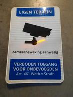 Verkeersbord Eigen Terrein - Camerabewaking, Ophalen of Verzenden