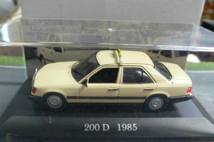mercedes benz w124  200d 1985 - duitse taxikleurstelling1/43, Hobby en Vrije tijd, Modelauto's | 1:43, Nieuw, Auto, Overige merken