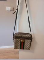 Gucci Ophidia Small Messenger Bag GG Supreme, Ophalen of Verzenden, Zo goed als nieuw, Bruin