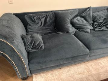 Bank Alcantara Blauw - Nieuwstaat! beschikbaar voor biedingen