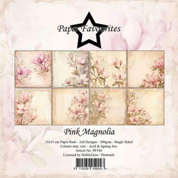 Paper Favourites 15 x 15 cm Pink Magnolia (roze magnolia) PF beschikbaar voor biedingen