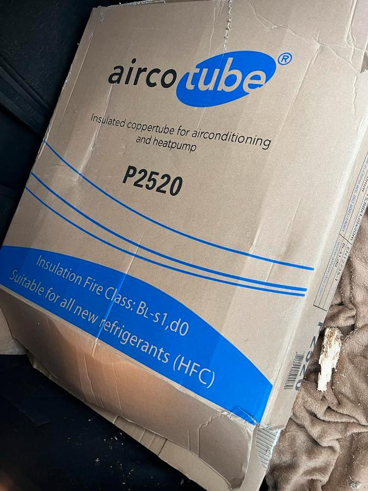 Airco / Warmtepomp Leiding - Geïsoleerd Koper, Doe-het-zelf en Verbouw, Buizen en Afvoer, Nieuw, Rechte buis, Overige materialen