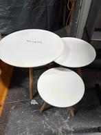 Bijzettafel 3 delig, Ophalen, Minder dan 55 cm, Rond, Nieuw