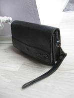 GABRIELLE PARIS zwart leren polstasje clutch goede staat, Ophalen of Verzenden, Zo goed als nieuw, Zwart, Overige typen