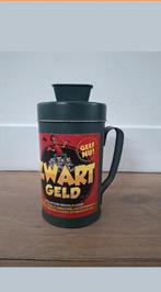 Zwart geld spaarbus spaarpot, Ophalen of Verzenden, Gebruikt, Metaal of Blik, Strip- of Tekenfilmfiguur