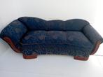 Art deco sofa top meubel 1920 stof blauwe Gianni Versace, Huis en Inrichting, Banken | Voetenbanken en Poefen, Stof, Zo goed als nieuw