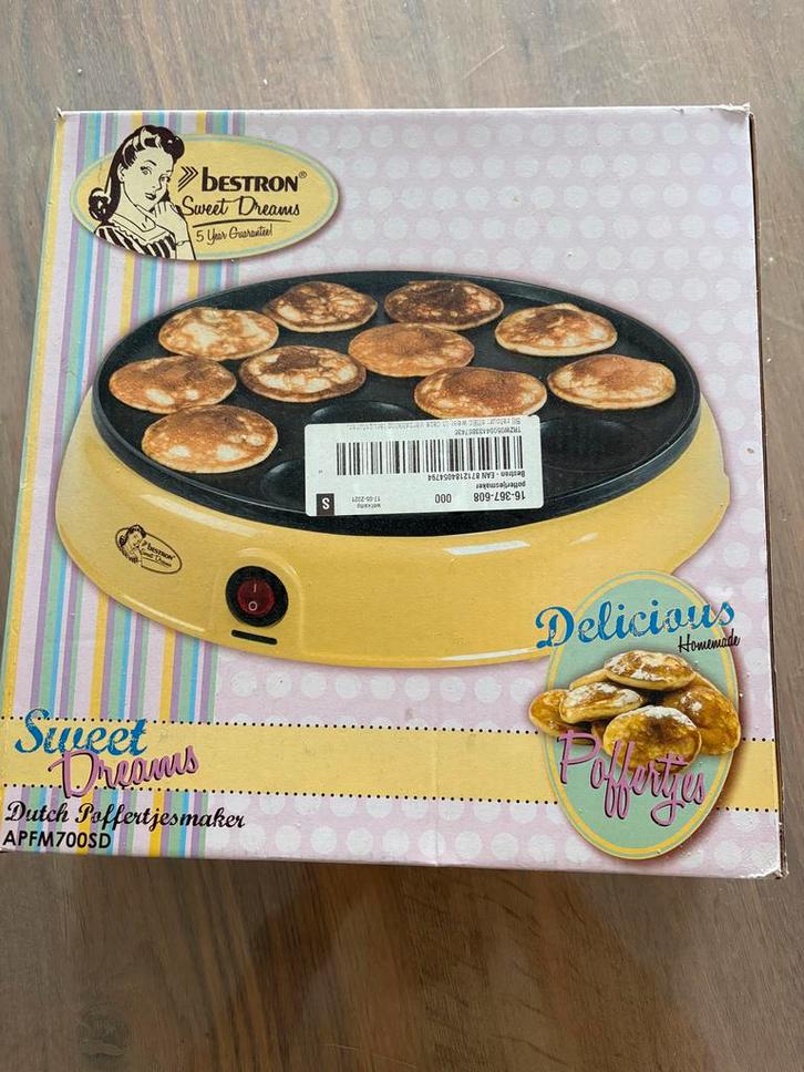 Poffertjesmaker - Lekker en Snel!, Witgoed en Apparatuur, Wafelijzers, Gebruikt, Uitneembare platen, Ophalen of Verzenden