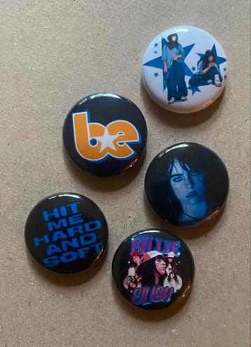 BILLIE EILISH #2 buttons speldjes pins Hit Me Hard & Soft  beschikbaar voor biedingen