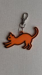 Poes / Kat - Sleutelhanger - Oranje - PERSONALISEER!, Ophalen of Verzenden, Nieuw, Dier of Natuur