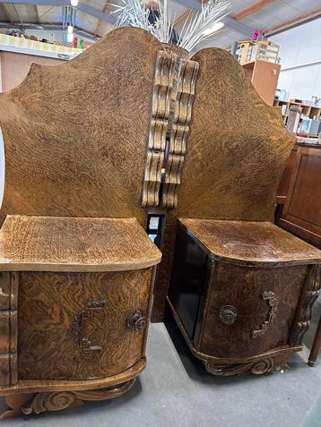 Set van 2 Originele Art Deco Nachtkastjes – ca. 1930 beschikbaar voor biedingen