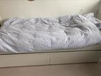Eenpersoonsbed met extra logeerbed en lades IKEA SLÄKT, Huis en Inrichting, Slaapkamer | Bedden, Ophalen, Gebruikt, 90 cm, Eenpersoons