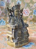 Mooi oud antiek Chinees brons beeld van Cai Chen 16,5 cm., Ophalen of Verzenden
