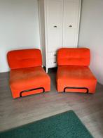 2 eenpersoons IKEA bankjes oranje, Ophalen, Gebruikt, Eenpersoons, 75 tot 100 cm