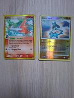 Pokemon  Holo kaarten , latias 11/110 en lucario 6/130, Ophalen of Verzenden, Gebruikt, Meerdere kaarten, Foil