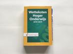 Studieboek: Wetteksten hoger onderwijs, zo goed als nieuw, Ophalen of Verzenden, Zo goed als nieuw, Sociale wetenschap