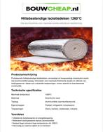 Isolatie hittebestendig voor ovens rookgas en luchtkanalen, Overige materialen, 4 tot 8 cm, Nieuw, Ophalen of Verzenden