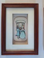 2 leuke ingelijste 3d prentjes Anton Pieck, Ophalen of Verzenden, 1980 tot heden, Zo goed als nieuw, Overige onderwerpen