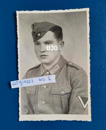 Foto kaart agfa B30 - Jonge wehrmacht gefreiter orgineel WO2 beschikbaar voor biedingen