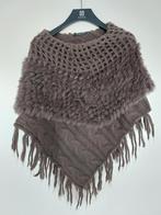 Luxe Poncho Kasjmier/Zijde/Wol Mix - Maat L/XL, Envy Collection, Ophalen of Verzenden, Zo goed als nieuw, Maat 38/40 (M)